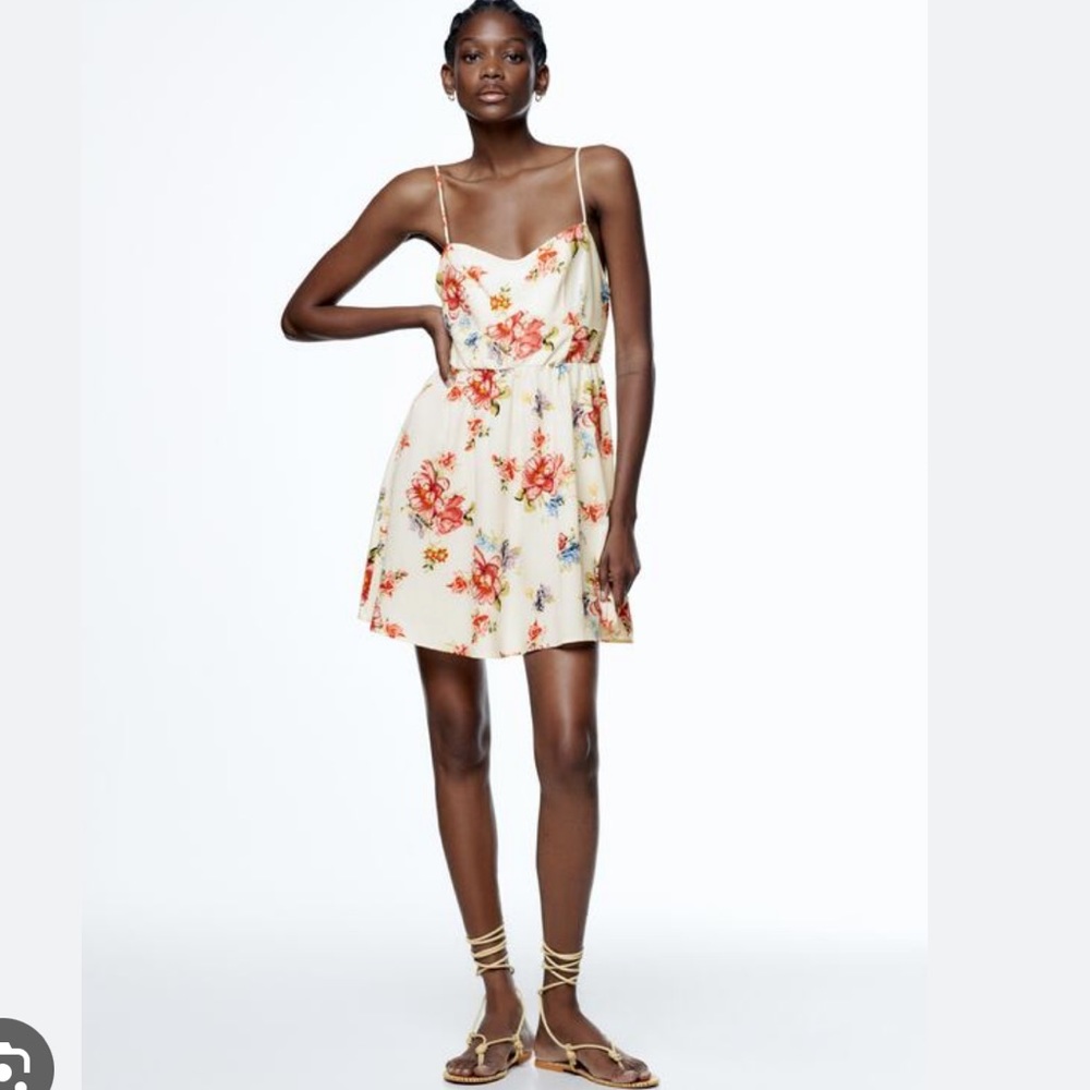 Zara floral dress